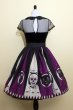 画像4: Purple　猫・スカルノ　ギャザースカート　「Ｔｈｅ　Ｏblong　Box Shop」 【S】  (4)