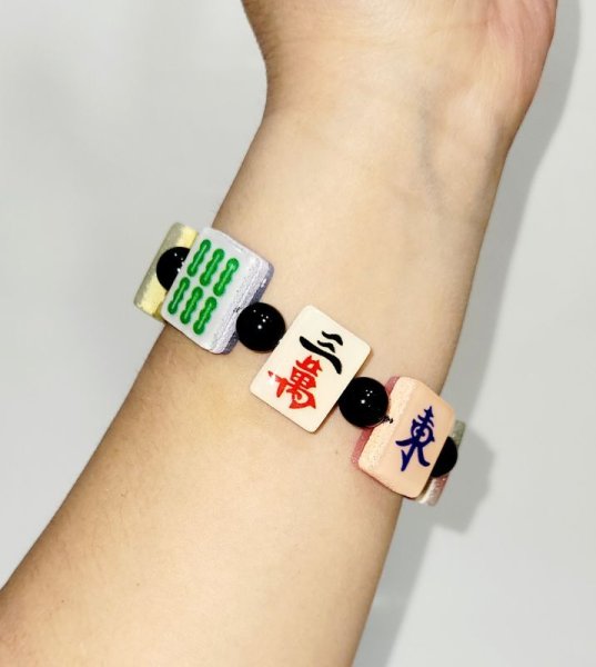 画像2: 麻雀パイ　ブレスレット (2)