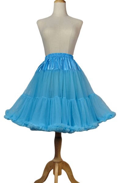 画像1: シフォン　パニエ　　Blue　【丈55cm】 (1)