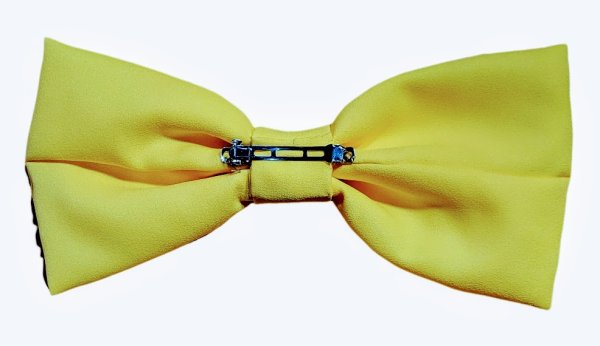 画像2: ダブルリボン　バレッタ　　Yellow (2)