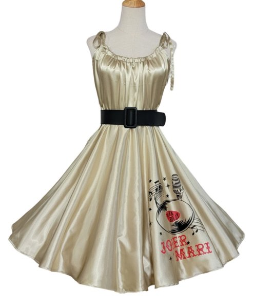 画像1: Satin　サンドレス　Gold　　【M】 (1)