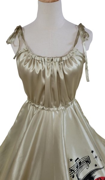 画像2: Satin　サンドレス　Gold　　【M】 (2)