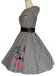 画像4: STRIPE　Record Pattern　サーキュラーワンピース　White✖Black　【M】 (4)