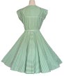 画像6: STRIPE　Record Pattern　サーキュラーワンピース　White✖Green　【M】 (6)