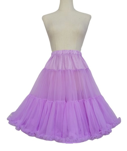 画像1: シフォン　パニエ　　Purple　【丈55ｃｍ】 (1)