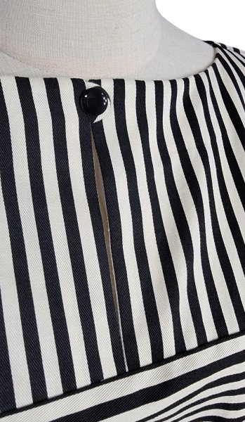 画像5: Stripe　サーキュラーワンピース　Black ×　White　　【M】 (5)