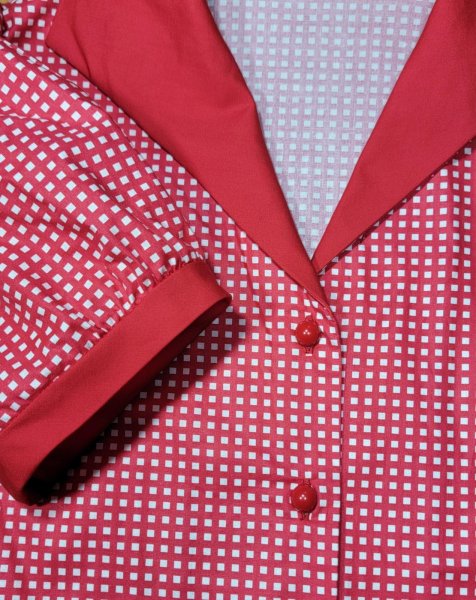 画像5: Gingham Check　Blouse　【M】 (5)