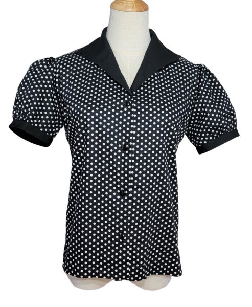 画像2: Polka　Dots　Blouse　【M】 (2)