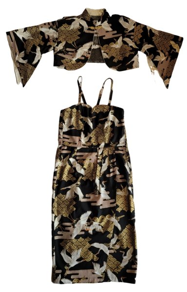 画像4: 鶴　ボレロ＆ワンピース　　【XＬ】 (4)